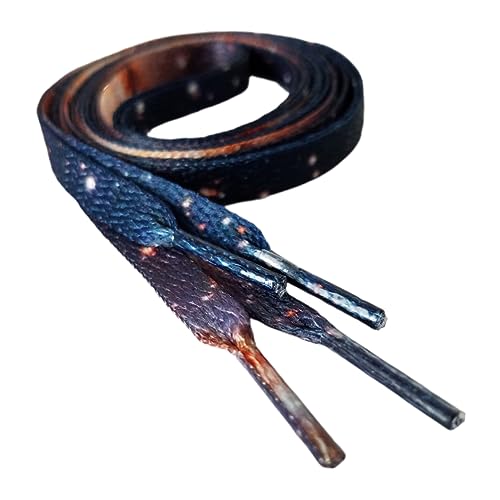 TOPPERFUN 2 Paar Bedruckte Polyester Schnürsenkel Für Sneaker 140cm Grün Und Blau Langlebig Modische Schuhbänder Für Mädchen Als Schuhzubehör von TOPPERFUN