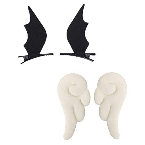 TOPPERFUN 2 Paar Engelsflügel Haarnadel Flügel Haarnadel Cosplay Flügel Mädchen Lilien Engelsclips Engelshaarclips Engelsflügel Dekor Süße Süße Haarspange Party Cosplay von TOPPERFUN