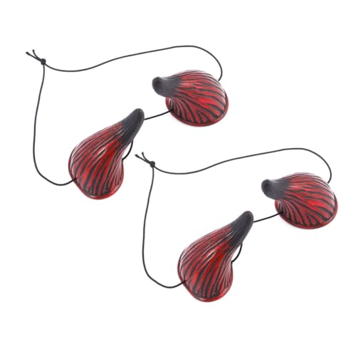 TOPPERFUN 2 Paare Halloween Cosplay Kuhhorn Stirnband Teiliges Einzigartiges Party Accessoire für Damen und Bequemes Sicheres Design für Karneval und Kostümfeiern von TOPPERFUN