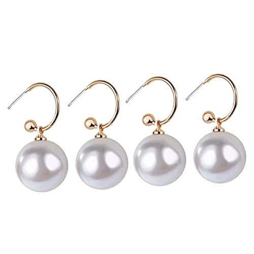 TOPPERFUN 2 Paare Imitation Perlen Ohrringe Ohrschmuck für Frauen Ohrstecker im Zeitlosen Design für TOPPERFUN 2 Paare Imitation Perlen Ohrringe Ohrschmuck für Frauen Ohrstecker im Zeitlosen Design für von TOPPERFUN