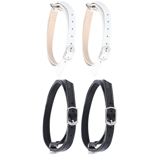 TOPPERFUN 2 Paare Verstellbare High Heel Schuhriemen Elastische Anti rutsch Absätze Fixierung Ersatz Zubehör für Damen Schuhe Schnürsenkellos Komfort und Halt für Kleine Absätze von TOPPERFUN