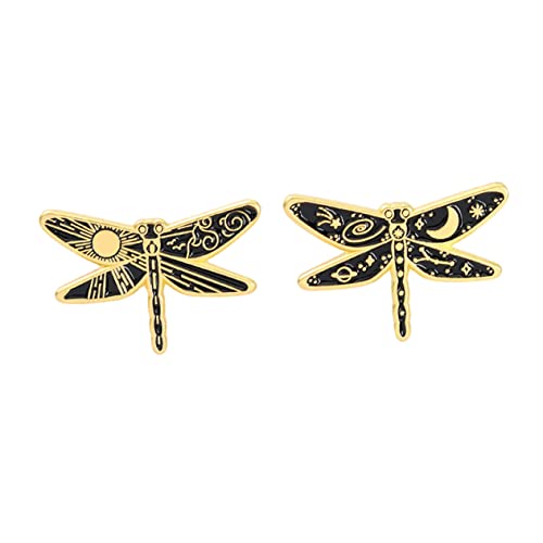 TOPPERFUN 2 STÜCK Delikate Libellen Brosche Leichte Legierung Anstecknadel Modisches Cartoon Design Vielseitiger Western Suit Pin Dekorativ für Kleidung Taschen Hüte und Schals von TOPPERFUN