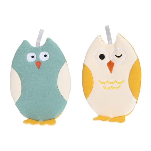 TOPPERFUN 2 STÜCK Duschhandschuhe Cartoon Waschhandschuh Badetuch Tiermotiv Weich Sanft Hautfreundlich Für Hände Beine Körper Reinigung von TOPPERFUN