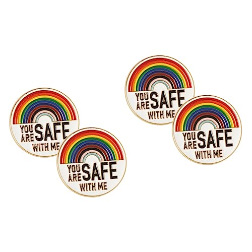 TOPPERFUN 2 Sätze Emaille Pins Regenbogen Muster Anstecknadeln Für Kleidung Brosche Für Frauen Kreative Pride Abzeichen Für Taschen Und Outfits 2 Stück * 2 TOPPERFUN 2 Sätze Emaille Pins Regenbogen Muster Anstecknadeln Für Kleidung Brosche Für Frauen Kreative Pride Abzeichen Für Taschen Und Outfits 2 Stück * 2 von TOPPERFUN