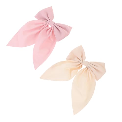 TOPPERFUN 2 Stck Große Haarspangen mit Schleife Set Dekorative Haarclips für Mädchen Süßes Design für Hochzeiten Geburtstagsfeiern und Themenpartys Rutschfest und Wiederverwendbar von TOPPERFUN