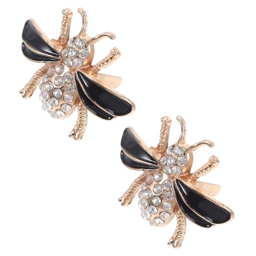 TOPPERFUN 2 Stck. Bienen Schuhclips Dekorative Schuhschnallen für Damen Niedliche Schuhaccessoires mit Strasssteinen für Diy Bastelarbeiten Passend für Verschiedene Schuhe von TOPPERFUN