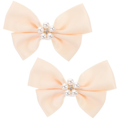 TOPPERFUN 2 Stück Abnehmbare Schuhclips mit Schleifen Design Hochzeits Schuhschmuck für Damen Schuhschnallen für Pumps und High Heels Vielseitige Dekoration für Besondere Anlässe von TOPPERFUN