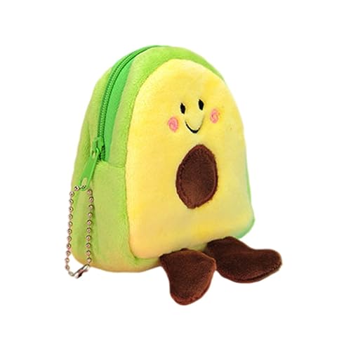 TOPPERFUN 2 Stück Avocado Münzgeldbörse Niedliche Tasche für Lippenstift Schlüssel und Kleingeld Mini Handtasche für Damen für Unterwegs von TOPPERFUN
