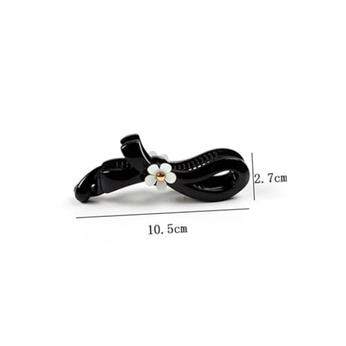 TOPPERFUN 2 Stück Blumen bananenhaarspangen für Damen Modische Rutschfeste Haarklammern zum Festhalten von Pferdeschwanz Langlebig und Wiederverwendbar Geeignet für Party Hochzeit und von TOPPERFUN