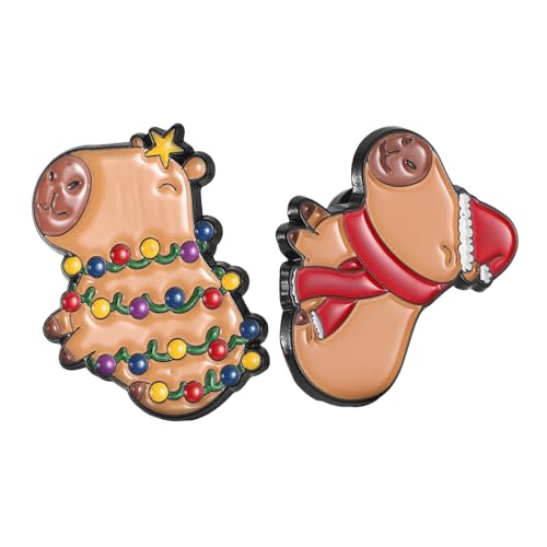 TOPPERFUN 2 Stück Cartoon Broschen Metall Tier Emaille Pins für Rucksäcke Lustige Tierabzeichen für Frauen und Mädchen Niedliche Accessoires für Kleidung und Taschen TOPPERFUN 2 Stück Cartoon Broschen Metall Tier Emaille Pins für Rucksäcke Lustige Tierabzeichen für Frauen und Mädchen Niedliche Accessoires für Kleidung und Taschen von TOPPERFUN