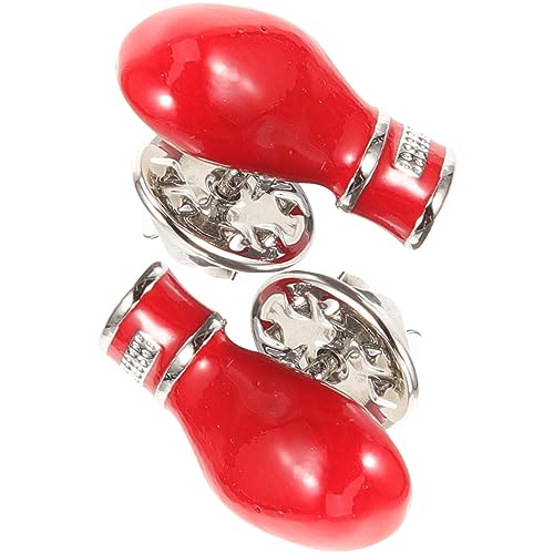 TOPPERFUN 2 Stück Dekorative Boxhandschuhe Broschen für Männer Stilvolle Anstecknadeln für Kleidung Sportabzeichen für Fitness und Freizeitoutfits von TOPPERFUN