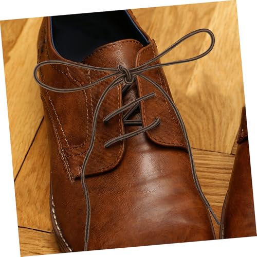 TOPPERFUN 2 Stück Elastische Schnürsenkel Schnürbänder für Sneakers und Sportschuhe Verstellbare Robuste Schnürsenkel in Schwarz braun Langlebige Schnürbänder für Herren und Damen Schuhe von TOPPERFUN