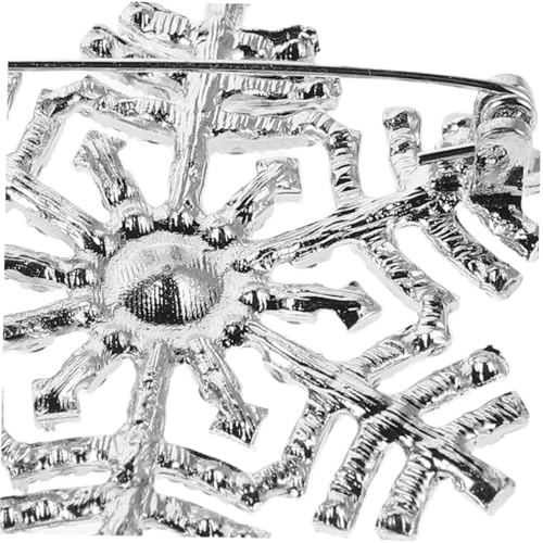 TOPPERFUN 2 Stück Elegante Schneeflocke Brosche aus Langlebiger Legierung mit Funkelnden Strasssteinen Vielseitig Einsetzbar als Anstecknadel für Damenpullover Schals Hüte und Jacken von TOPPERFUN