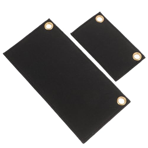 TOPPERFUN 2 Stück Filz Tasche Organizer Einlage Teiliges Handtaschen Einsatz mit Metallösen Formstabil Schutz für Kleine Handtaschen und Geldbörsen von TOPPERFUN