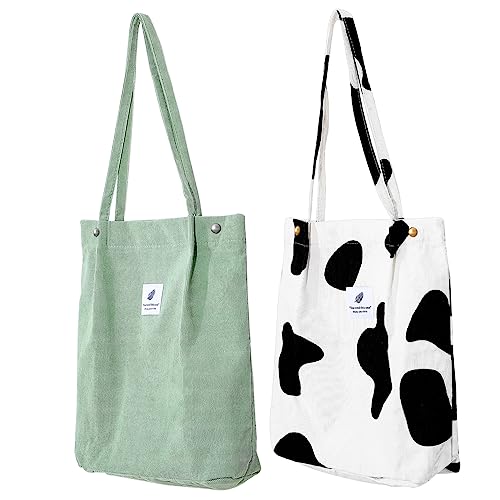 TOPPERFUN 2 Stück Große Kapazität Corduroy Tote Bags Stilvolle Umhängetaschen für Damen und Mädchen für Schule Einkaufen Reisen und Freizeitaktivitäten Hochwertigem Material Gefertigt TOPPERFUN 2 Stück Große Kapazität Corduroy Tote Bags Stilvolle Umhängetaschen für Damen und Mädchen für Schule Einkaufen Reisen und Freizeitaktivitäten Hochwertigem Material Gefertigt von TOPPERFUN