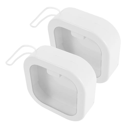 TOPPERFUN 2 Stück Haaraccessoire Organizer Box Kompakte Aufbewahrung für Haargummis Haarspangen Wattepads Vielseitiger Reise Ordnungshelfer mit Robustem Design für Frauen und Mädchen von TOPPERFUN