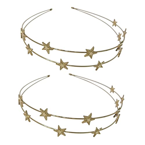 TOPPERFUN 2 Stück Haarbänder mit Fünfzackigem Stern für und Mädchen Einzigartige Haarschmuck Accessoires für Partys und Besondere Anlässe von TOPPERFUN