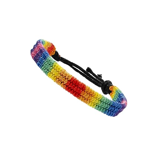 TOPPERFUN 2 Stück Handgefertigte Regenbogen Armbänder Buntes Geflochtenes Lgbt Armband Symbol für Liebe Diversität als für Freunde Partner TOPPERFUN 2 Stück Handgefertigte Regenbogen Armbänder Buntes Geflochtenes Lgbt Armband Symbol für Liebe Diversität als für Freunde Partner von TOPPERFUN