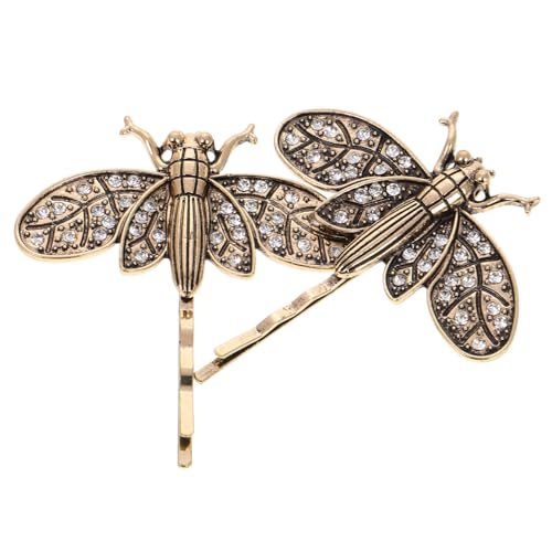 TOPPERFUN 2stücke Libellen-haarnadeln Strass Vintage-haarspangen Für Frauen Und Mädchen Dekorative Haar Zubehör Für Party Und Hochzeit von TOPPERFUN
