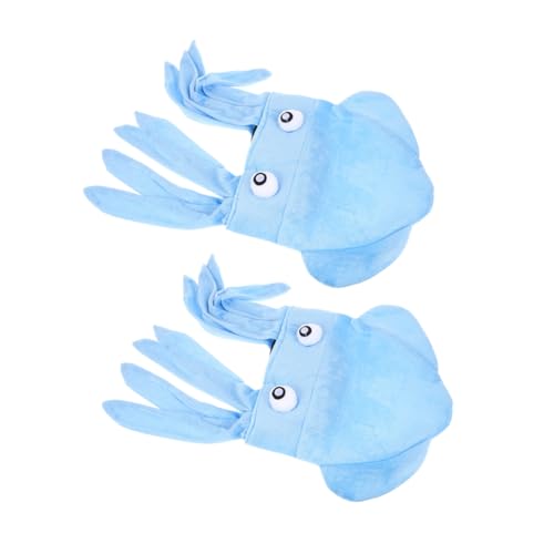 TOPPERFUN 2 Stück Lustige Octopus Hut für Erwachsene und Kreative Kopfbedeckung für Halloween Geburtstagsfeiern und Kostümpartys von TOPPERFUN