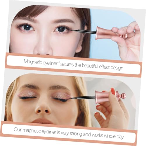 TOPPERFUN 2 Stück Magnetischer Eyeliner Flüssig Wasserfest Langanhaltend Sanft zur Haut für Ausdrucksstarkes Augen make up Frauen Teens von TOPPERFUN