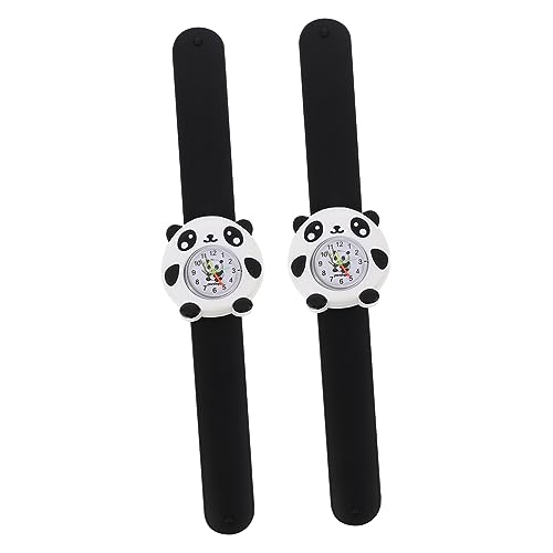 TOPPERFUN 2stücke Digital Armbanduhr Für Junge Mädchen Panda-Uhr Tragbare Uhr Modische Armbanduhr Für Junge Mädchen Kindergeschenk Tragbare Digital Für von TOPPERFUN