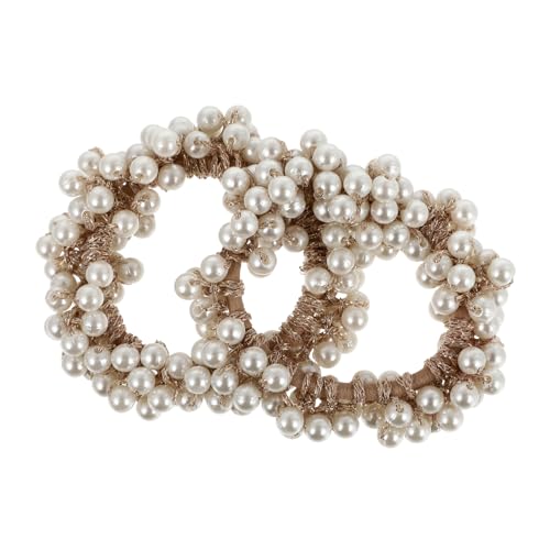 TOPPERFUN 2 Stück Perlen Haargummis Vielseitige Haarschmuck Bänder für Damen Geeignet für Zöpfe Dutt und Alltagsfrisuren Hochwertiges Komfortables Material TOPPERFUN 2 Stück Perlen Haargummis Vielseitige Haarschmuck Bänder für Damen Geeignet für Zöpfe Dutt und Alltagsfrisuren Hochwertiges Komfortables Material von TOPPERFUN