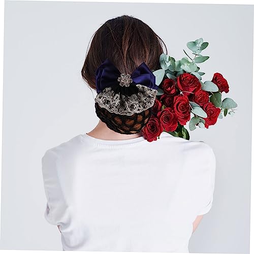 TOPPERFUN 2 Stück Professionelles Haarnetz Eleganter Haar dutt clip mit Spitzen design Langlebig und Formstabil Geeignet für Damen Ballett Restaurant und Formelle Anlässe von TOPPERFUN