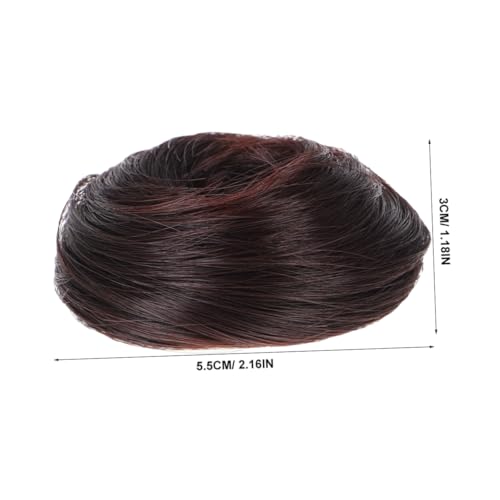 TOPPERFUN 2 Stück Realistische Haarnetz Dutt Extensions aus Synthetischem Haar Weicher Bequemer Haarschmuck für Damen Natürlicher Look Einfacher Styling Bun für Alltag Partys Hochzeiten von TOPPERFUN