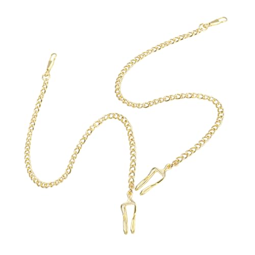 TOPPERFUN 2 Stück Retro Taschenuhrkette für Herren und Damen Langlebige Stilvolle Ketten für Anzug und Weste Vielseitig als Armband oder Halskette Tragbar von TOPPERFUN