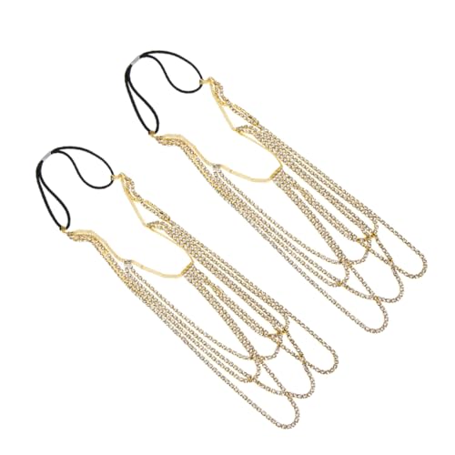 TOPPERFUN 2 Stück Rhinestone Bein Kette Verstellbare Körperkette für Frauen Bohemian Rave Bikini Elastisches Oberschenkel Schmuck für Strandpartys Goldfarben TOPPERFUN 2 Stück Rhinestone Bein Kette Verstellbare Körperkette für Frauen Bohemian Rave Bikini Elastisches Oberschenkel Schmuck für Strandpartys Goldfarben von TOPPERFUN