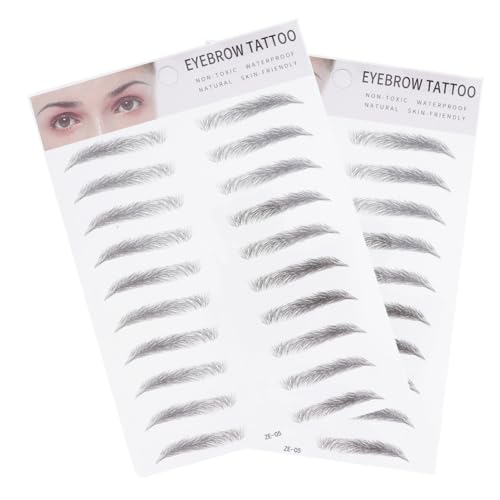 TOPPERFUN 2 Stück Teiliges Augenbrauen Transfer Sticker Haarähnliche Natürliche Augenbrauen Schablonen Selbstklebend Wasserfest Geeignet für Männer und Frauen Einfache Anwendung Hautschäden TOPPERFUN 2 Stück Teiliges Augenbrauen Transfer Sticker Haarähnliche Natürliche Augenbrauen Schablonen Selbstklebend Wasserfest Geeignet für Männer und Frauen Einfache Anwendung Hautschäden von TOPPERFUN
