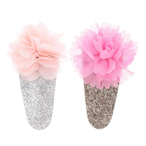 TOPPERFUN 2 Stück Teiliges Haarclip Flamingo Design Bunter Haarschmuck für Mädchen Haarklammer Niedlich und Modisch für Alltag und Festtage Rosa und Rosé von TOPPERFUN