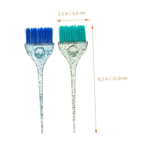 TOPPERFUN 2 Stück Teiliges Haarfärbe Applikatorpinsel und Strähnenkamm Wiederverwendbar Leicht zu Reinigen für DIY Haarfärbung zu Hause Geeignet für Männer und Frauen Professioneller von TOPPERFUN