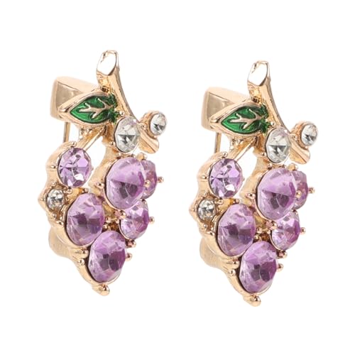 TOPPERFUN 2 Stück Trauben Brosche für Damen Funkelnde Strass Anstecknadeln für Kleidung Modeaccessoires und Besondere Anlässe von TOPPERFUN