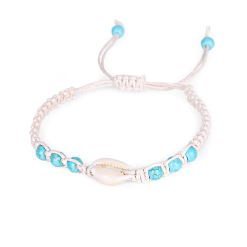 TOPPERFUN 2 Stücke Hand Gewebt Armband Shell Armband Shell Hand Schmuck TOPPERFUN 2 Stücke Hand Gewebt Armband Shell Armband Shell Hand Schmuck von TOPPERFUN