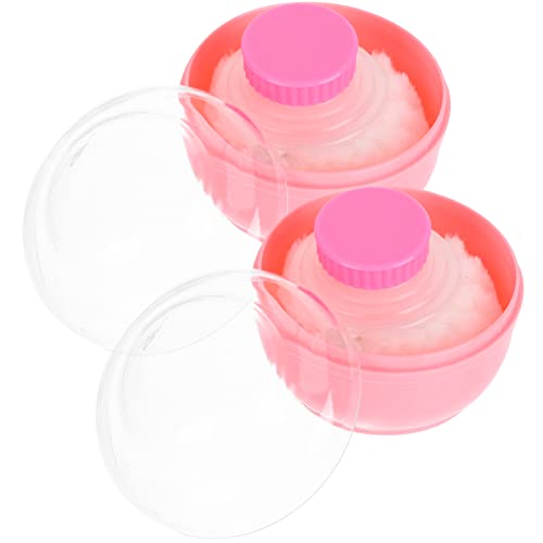 TOPPERFUN 2 Stück Körperpuderbehälter Mit Puderquasten Nachfüllbare Und Tragbare Puderbox Für Babys Staubschutz Für Körperpuder Und Make up Für Unterwegs Und Hause Hergestellt Aus von TOPPERFUN