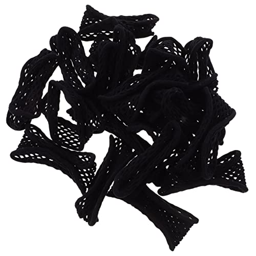 TOPPERFUN 20 Stück Haargummis für Damen Elastische Haarbänder für Hochsteckfrisuren Ponytail Halter und Haarschmuck Schwarz Geeignet für Verschiedene Outfits und Frisuren von TOPPERFUN