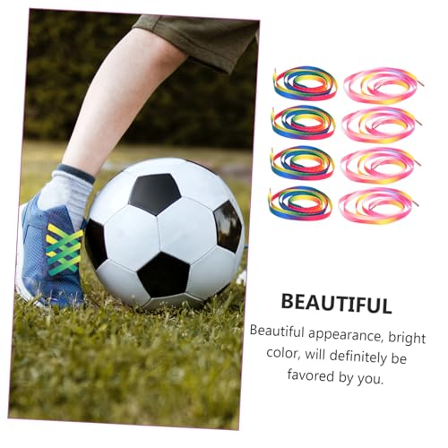 TOPPERFUN 20 Stück Teiliges Farbverlauf Schnürsenkel aus Strapazierfähigem für Sneaker Canvas Sportschuhe Damen Herren von TOPPERFUN