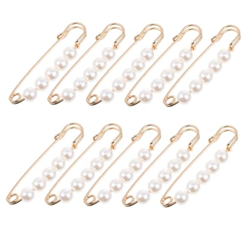 TOPPERFUN 20 Stück Teiliges Sicherheitsbroschen Multifunktionale Kleid Jeansclip Broschen Verstellbare Taillenhalterung Langlebige Metall Kunststoffnadeln Modische Damendekoration von TOPPERFUN