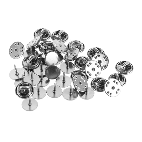 TOPPERFUN 20stücke Broschen Edelstahl-pinbacks Für Diy-anstecknadeln Für Schmuckmachen Und Accessoires von TOPPERFUN