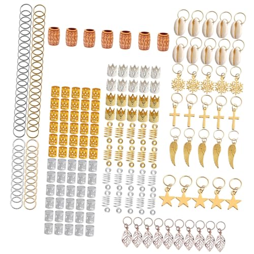 TOPPERFUN 210stücke Dreadlocks Haarschmuck Zubehör Kreative Haar Zöpfe Ringe Mode Headwear Frauen Haar Accessoires Für Damen Diy-kopfschmuck Haarflechtringe Leuchtende Farben von TOPPERFUN