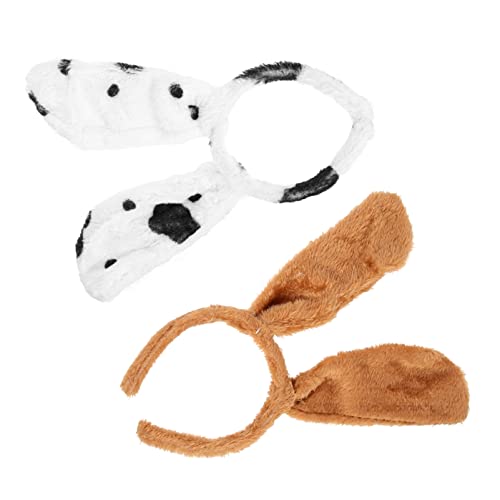 TOPPERFUN 2stücke Tierohren Haarreif Plüsch Hundeohren Kostüm Kopfbedeckung Für Halloween Cosplay Und Partys Haaraccessoire Für Schlamper Und Geburtstagsfeiern von TOPPERFUN