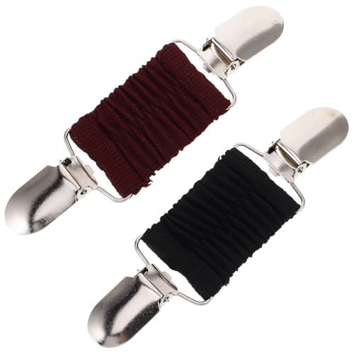 TOPPERFUN 2stücke Eleganter Pullover Clip Frauen Cinch Clips Für Strickjacken Kleider Und Schals Praktische Klammern Zur Taillierung Und Sicherung Von Kleidung in Schwarz Und Weinrot von TOPPERFUN