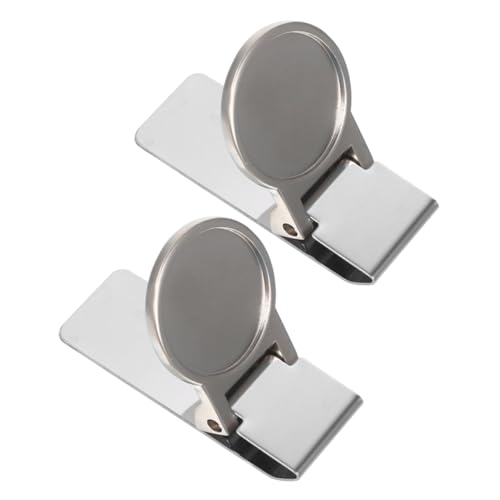 TOPPERFUN 2stücke Metall-geldscheinklammern Geldklammer Multifunktions-geldklammer Zum Befestigen Kartenaufbewahrungsklammer Befestigungsklammer Aktenklammer Für Draußen von TOPPERFUN