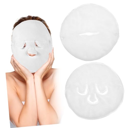 TOPPERFUN 2stücke Gesichtshandtuchmaske Gesichtsmaskenhandtuch Warme Kompresse Dampfmaske Für Gesicht Gesichtshandtücher Für Dampfgarer Kalte Heiße Kompresse Handtücher von TOPPERFUN