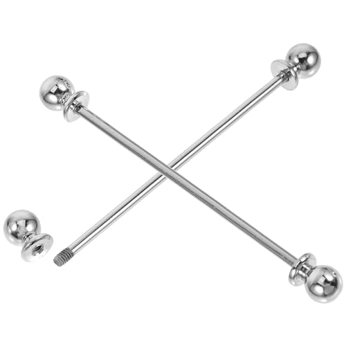 TOPPERFUN 2 Stück Herren Kragensteg Krawattennadel Metall Kragennadel für Anzug Hemd Anstecknadel für Formelle Anlässe von TOPPERFUN