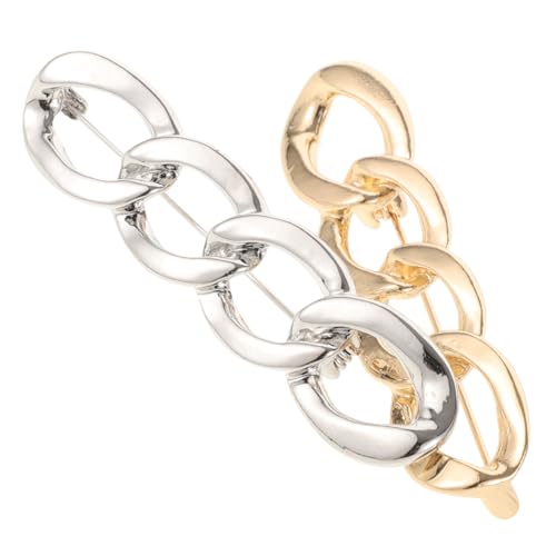 TOPPERFUN 2Stücke Kette Seidenschal Brosche Clips Peep Clips für Damen Verstellbare Sicherheitsnadeln Gold für Pullover Kleider TOPPERFUN 2Stücke Kette Seidenschal Brosche Clips Peep Clips für Damen Verstellbare Sicherheitsnadeln Gold für Pullover Kleider von TOPPERFUN