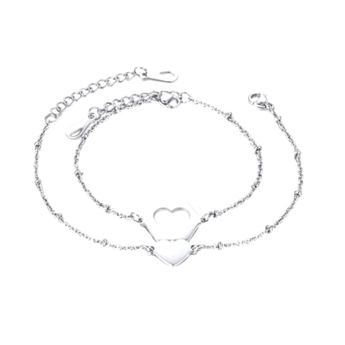 TOPPERFUN 2Stücke Kreative Armbänder Herzform Schmuck Zubehör für Armbänder und Langlebig für Valentinstag und Besondere Anlässe TOPPERFUN 2Stücke Kreative Armbänder Herzform Schmuck Zubehör für Armbänder und Langlebig für Valentinstag und Besondere Anlässe von TOPPERFUN