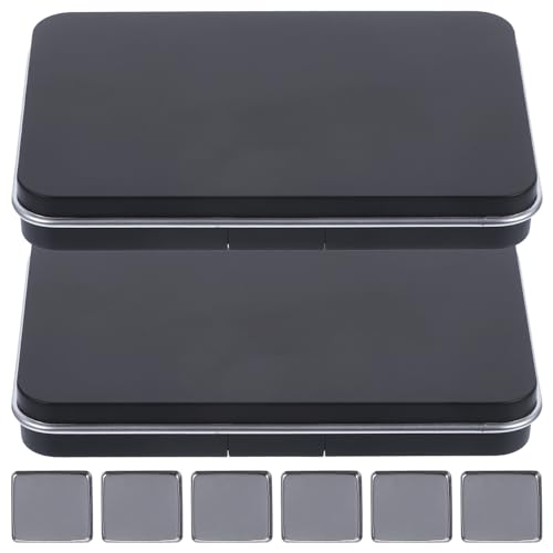 TOPPERFUN 2sätze Lidschatten-palette Leere Lidschattenbox Lidschatten-unterplatte Lidschattenschale Für Haushalt Leeres von TOPPERFUN